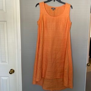 Neiman marcus flowy orange dress